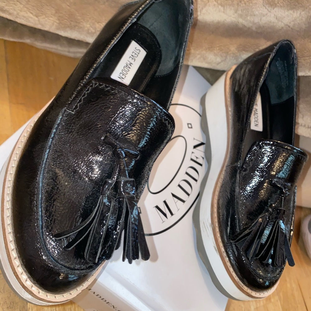 Steve Madden platform loafers size 8